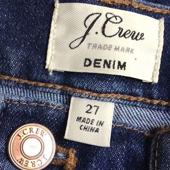 J. Crew Mercantile Blue Denim Frayed Raw Edge Factory Distressed Mini Skirt - Picture 14 of 16